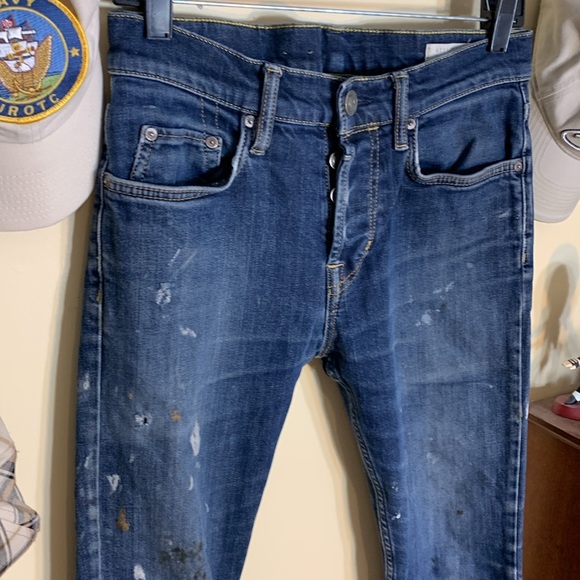 All Saints CUSTOM Distressed / Stained Cigarette fit 30W/30L - Picture 6 of 11